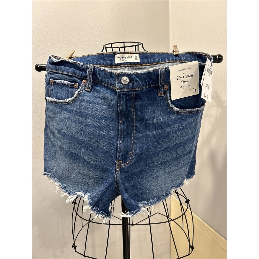 Abercrombie & Fitch 90s High Rise Cutoff Shorts Size 31/12